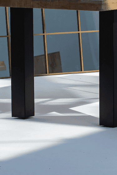 Dark Acacia Wood Dining Table (10 Sizes) 150x90CM Pillars 4 CM