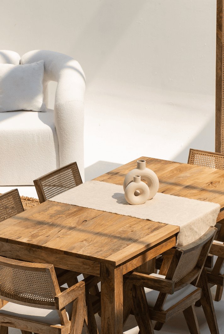 Ceramic Creamy Loop Vase (Set of 2)