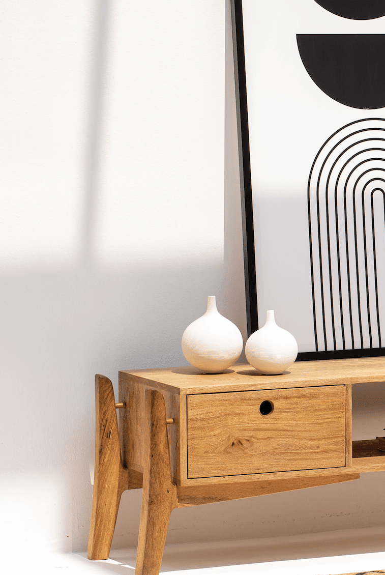 Minimalist Round Shape Ceramic Vase (3 Sizes)