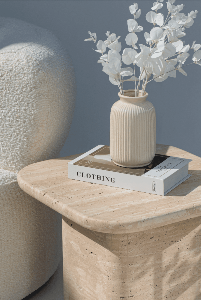 Creamy Round Ceramic Vase (2 Sizes)