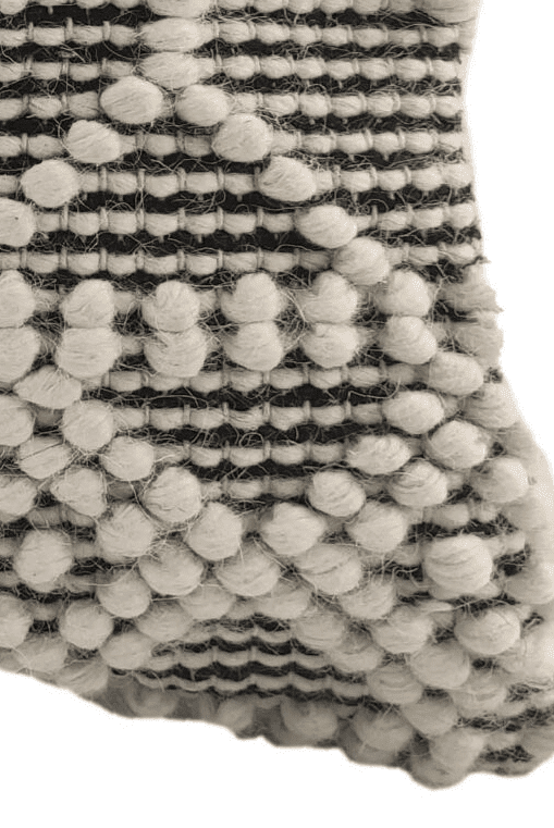 White & Brown Patterned Cushion With Filler (45x45 CM)