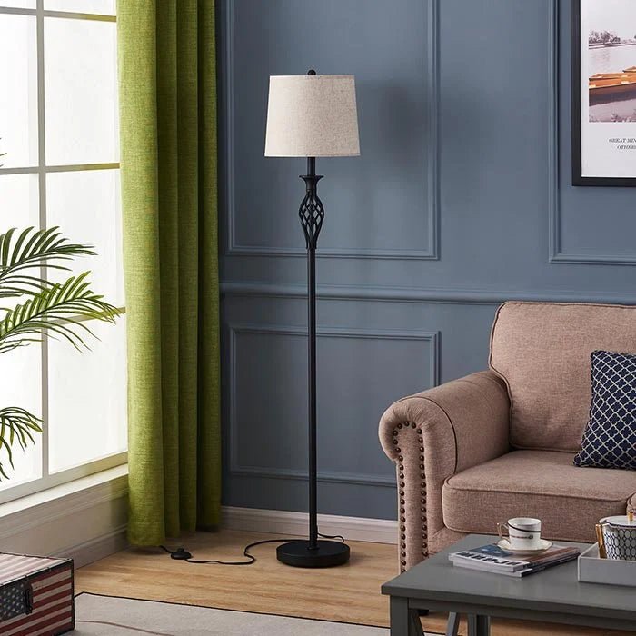 Fabric Shade Floor Lamp Home Homekode