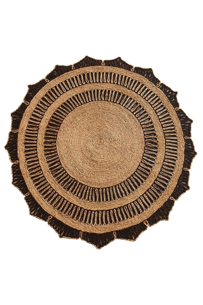 Entwined Elegance - Crochet Jute Rug (2 Sizes)