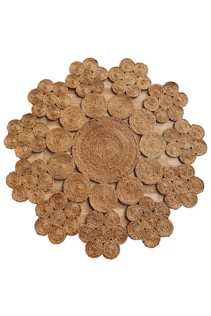 Botanic Zen - Crochet Jute Rug (2 Sizes)