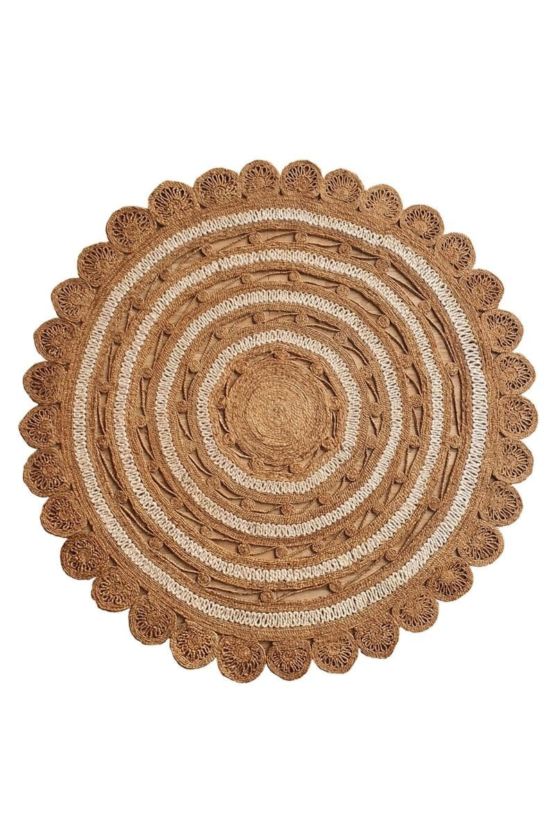 Ethereal Mandala - Crochet Jute Rug (2 Sizes)
