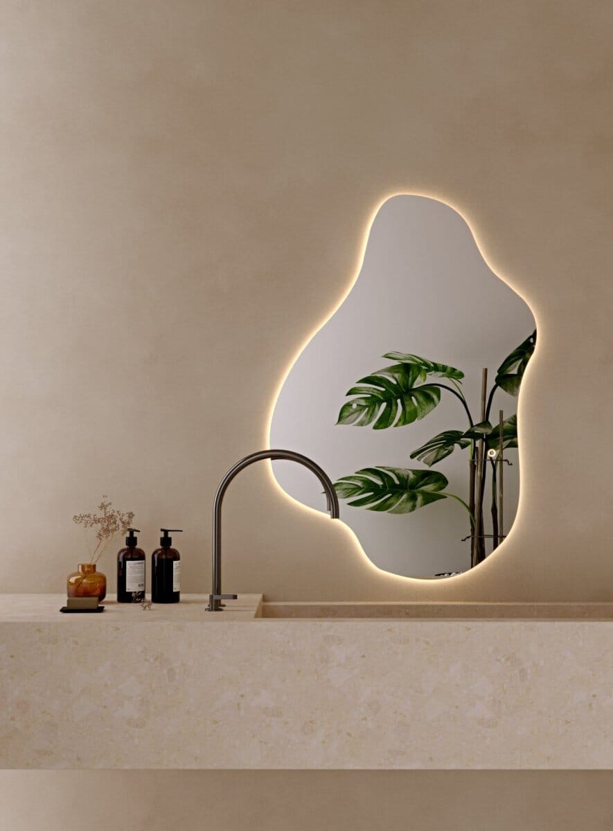 Wallis Irregular LED Vanity Mirror (100x70CM) Homekode