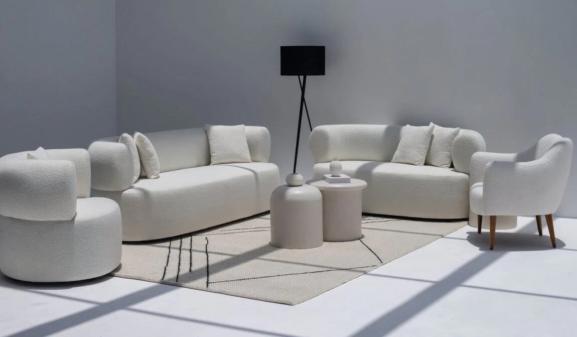 Modern Bouclé Armchairs & Sofas That Add Texture to Your Living Room
