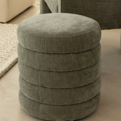 Upholstered Poufs & Ottomans