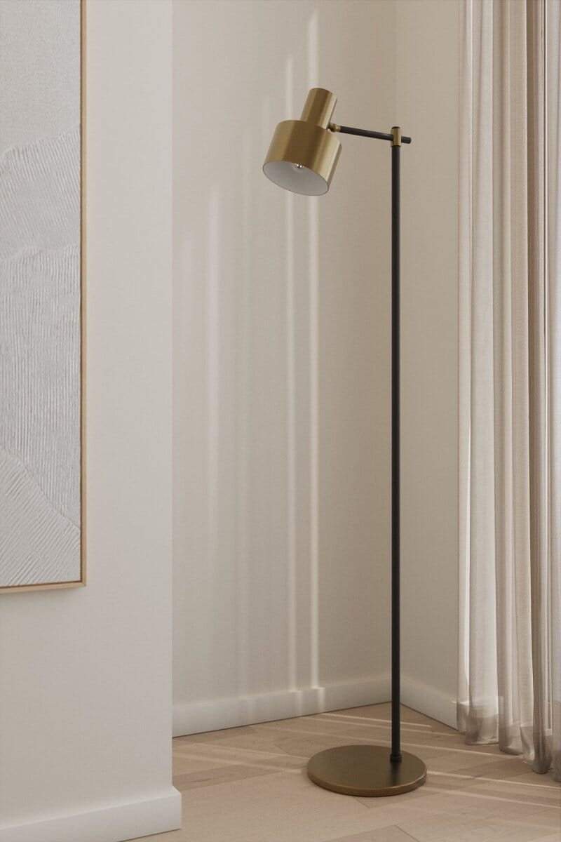 Vintage Standing Black & Gold  Floor Lamp (160 CM)