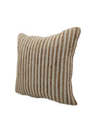 Beige Lined Jute Cushion (45x45 CM)