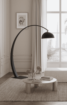 XL Arched Black Floor Lamp