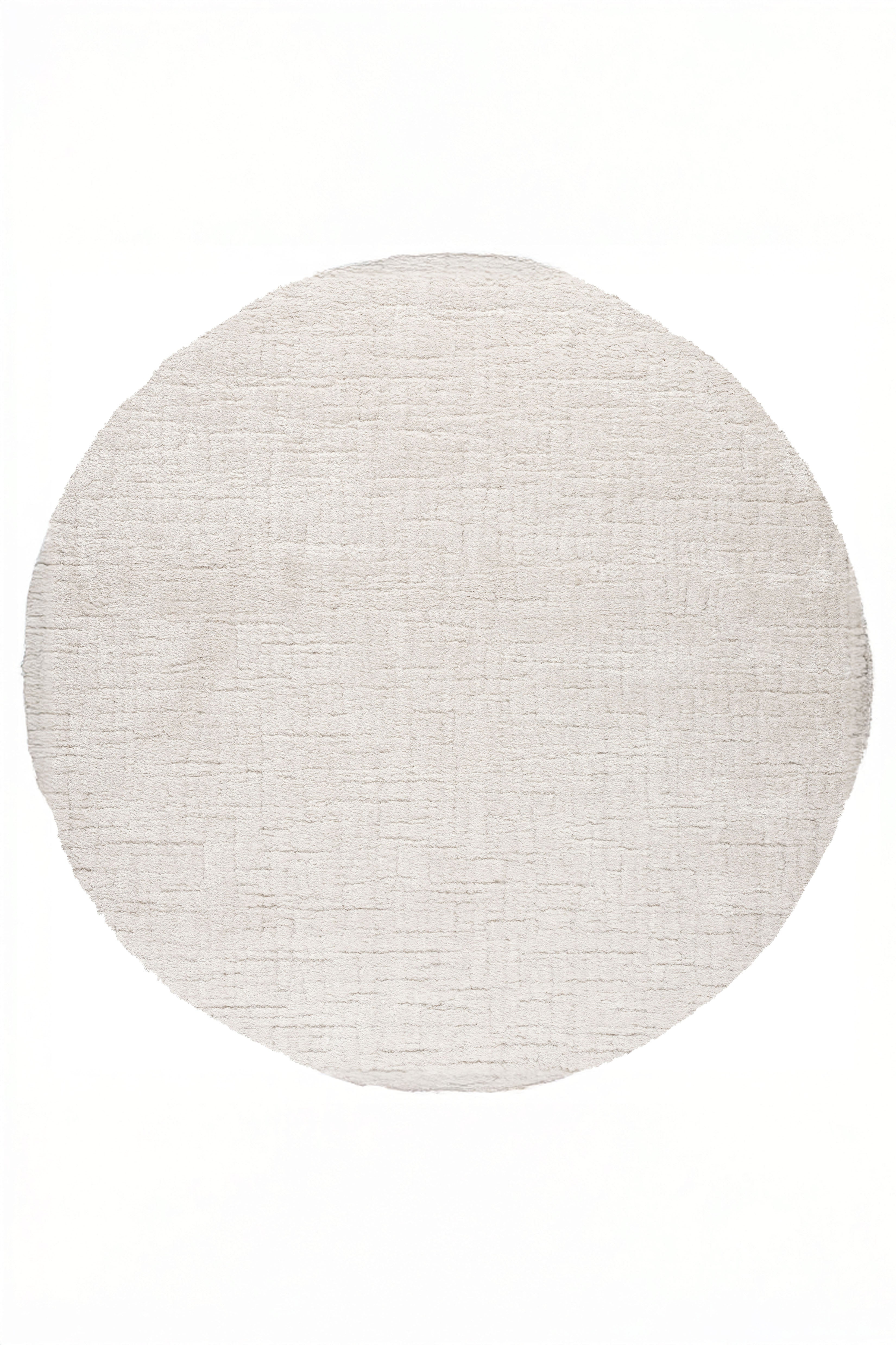 Babel Plain Off White Round Rug | Minimal Modern Circular Rug UAE ...