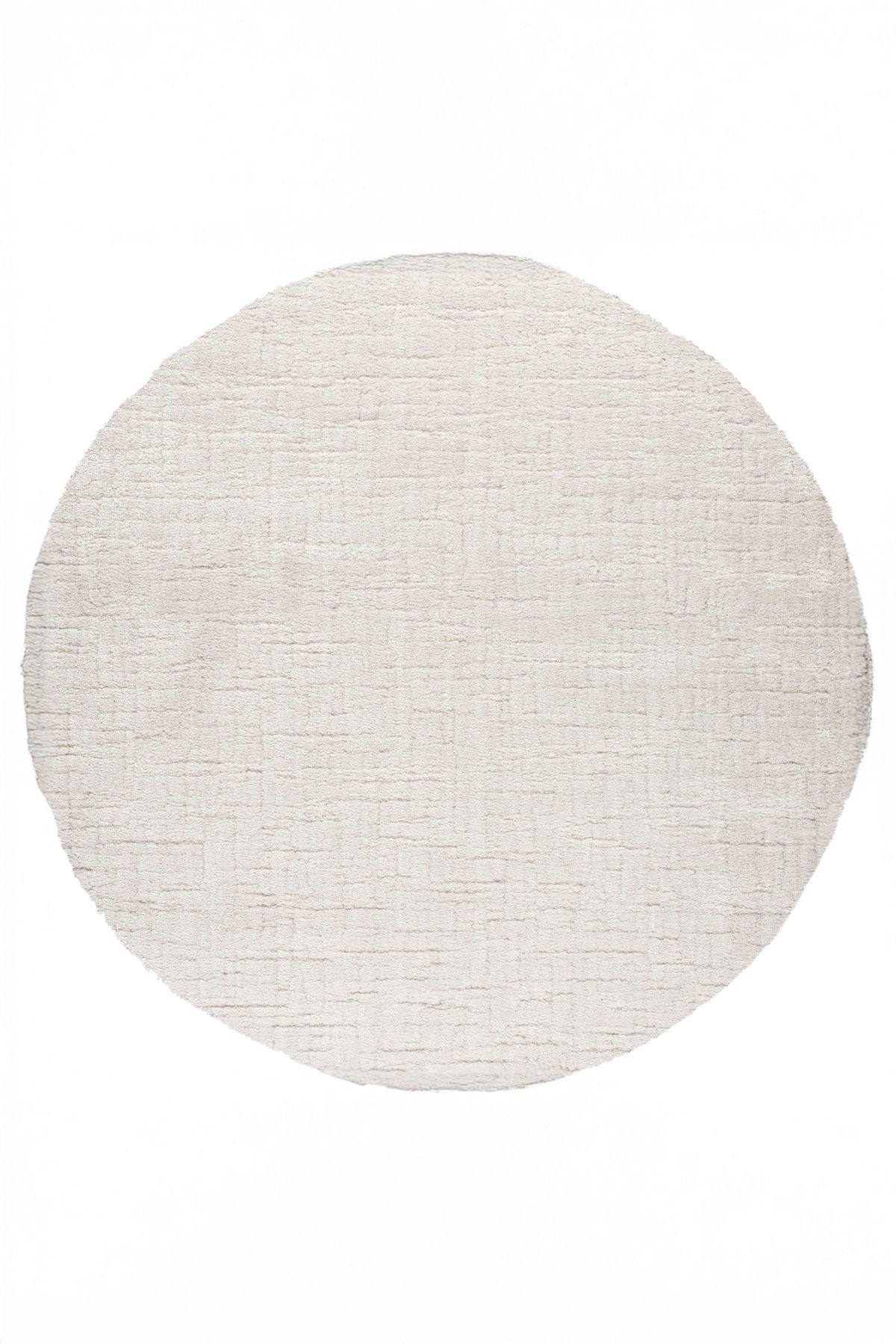 Babel Plain Off White Round Rug | Minimal Modern Circular Rug UAE ...