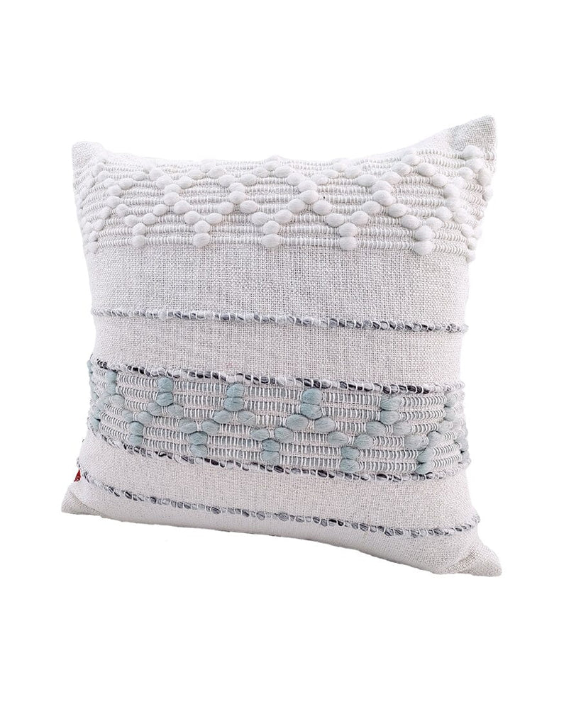 White & Grey Cushion with Filler (45x45 CM)
