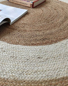 Serene Haven - Natural & Beige Braided Round Rug (3 Sizes)