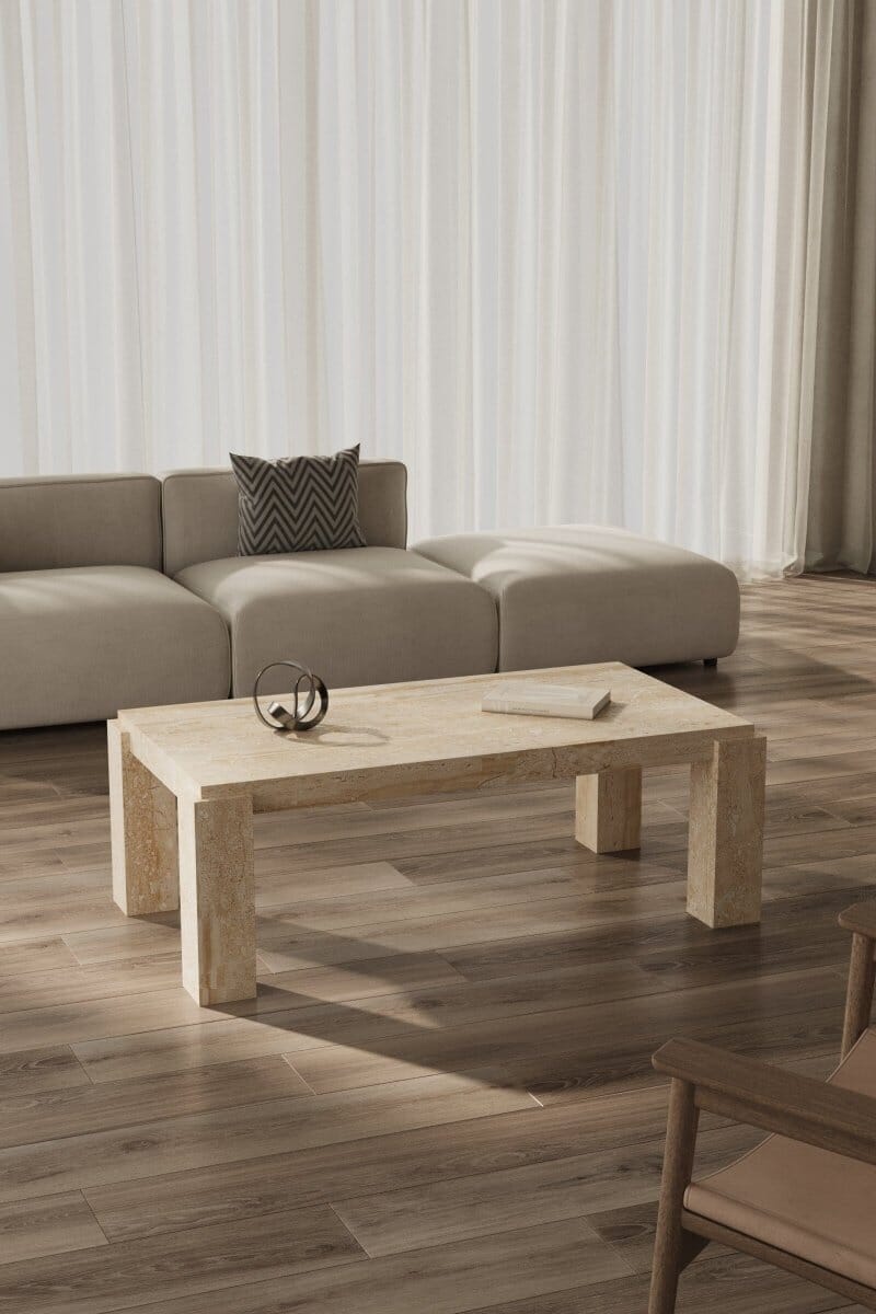 Anita Travertine Coffee Table Homekode 