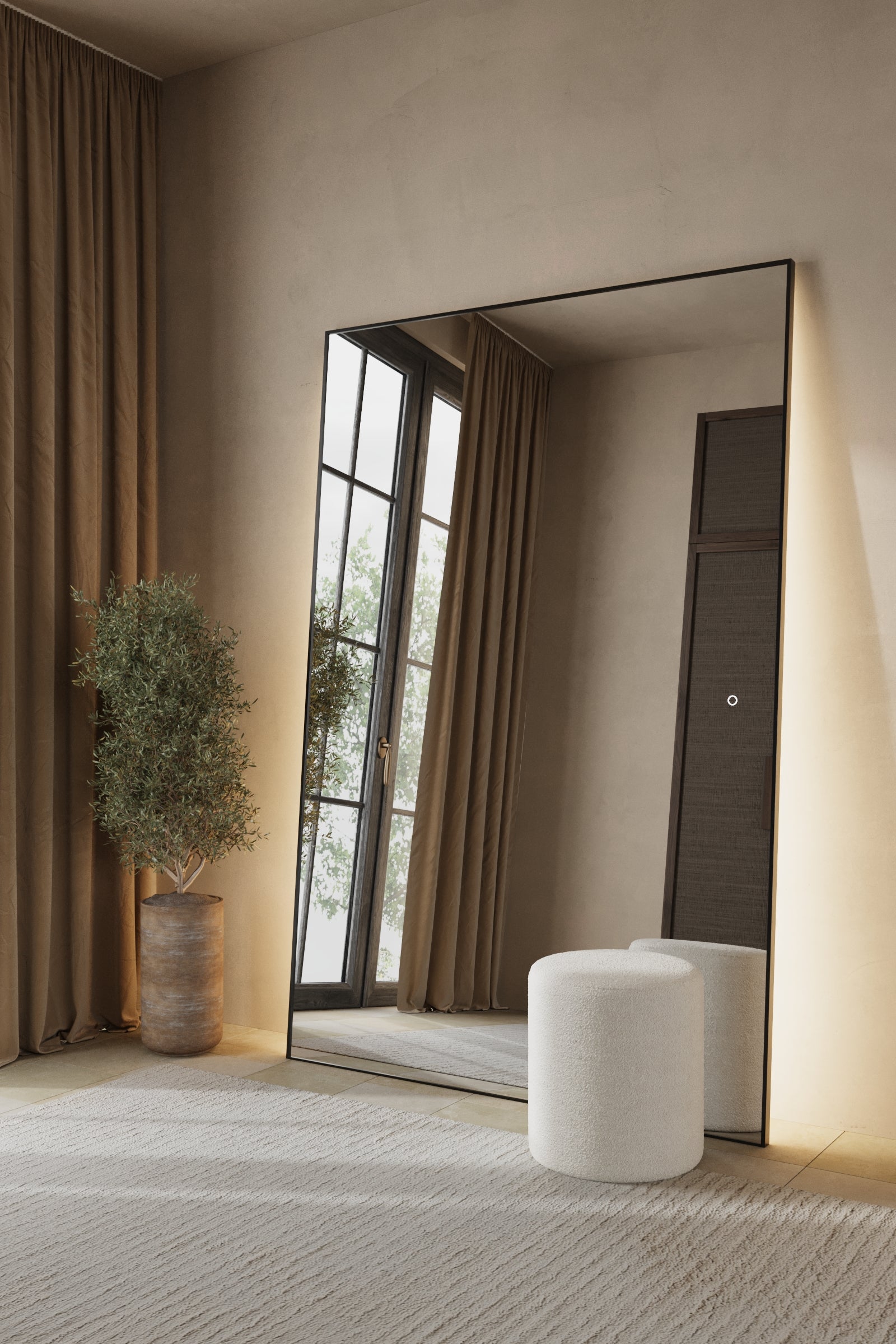 Zara Black LED Rectangular Mirror (4 Sizes)