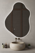 Eve Black Fr Mirror with LED (110x80CM) Homekode 