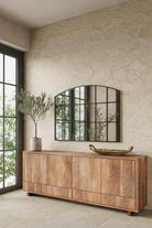 Raven Black Window Black Console Mirror (120x80 CM) Homekode 