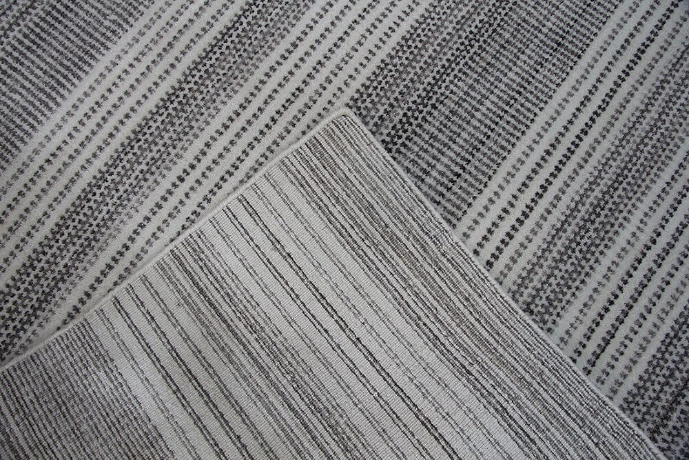 Gray Elegance Striped - Handmade Rug (300x400 CM)