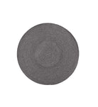 GeoWeave - White & Black Braided Round Rug (3 Sizes)