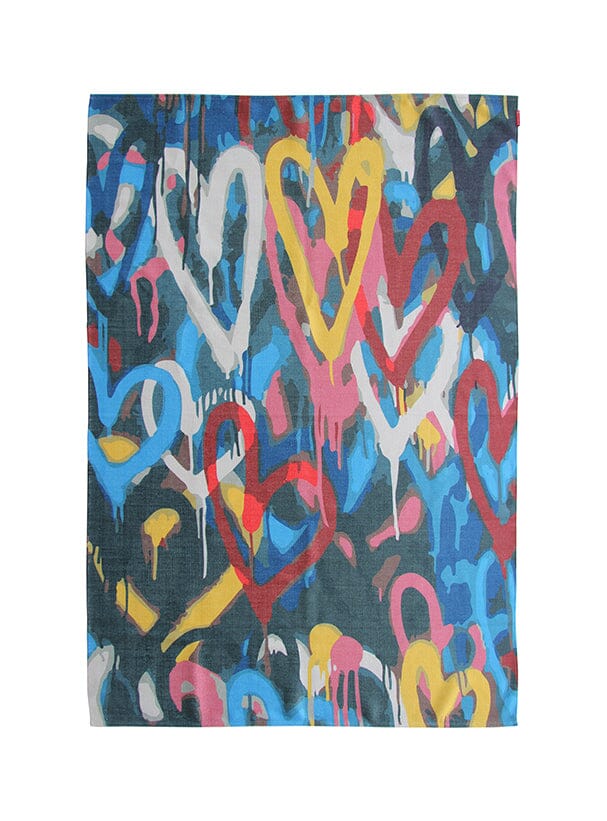 Abstract Multi-Color Hearts Digital Printed Rug (150x210 CM)