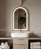 Silver Arch Vanity wall Mirror with LED (4 Sizes)