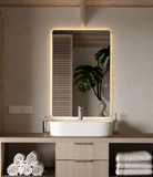 Frameless Vanity Rounded Corners Backlit Wall Mirror (3 Sizes)