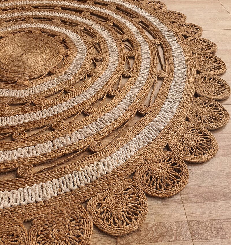 Ethereal Mandala - Crochet Jute Rug (2 Sizes)