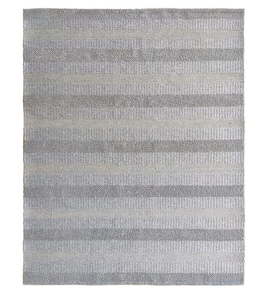 Horizontal Line Rug Natural Lines - Grey Woven Rug (4 Sizes) - Homekode