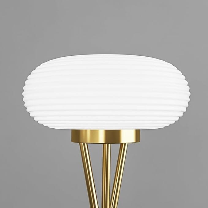 White Cloud and Gold Floor Lamp Home FAB02 