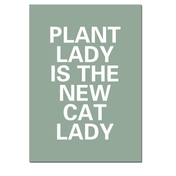 Plant Lady Quote Wall Art