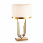 Gold and White Table Lamp Home Homekode 