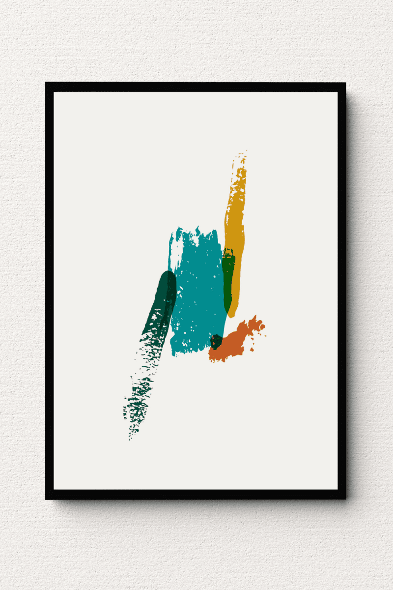 Abstract Brushstroke Medley Wall Art II