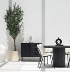 Adriana Black 3 Drawers & 1 Door Sideboard