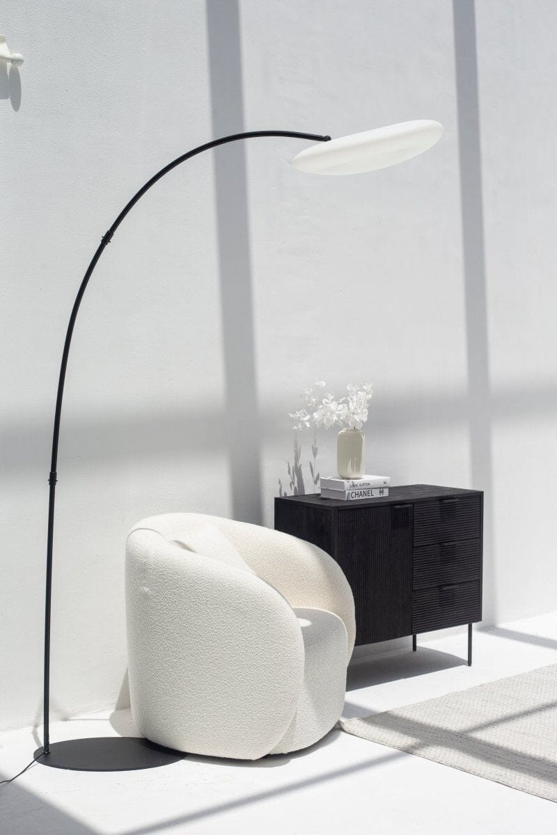 Adriana Black 3 Drawers & 1 Door Sideboard