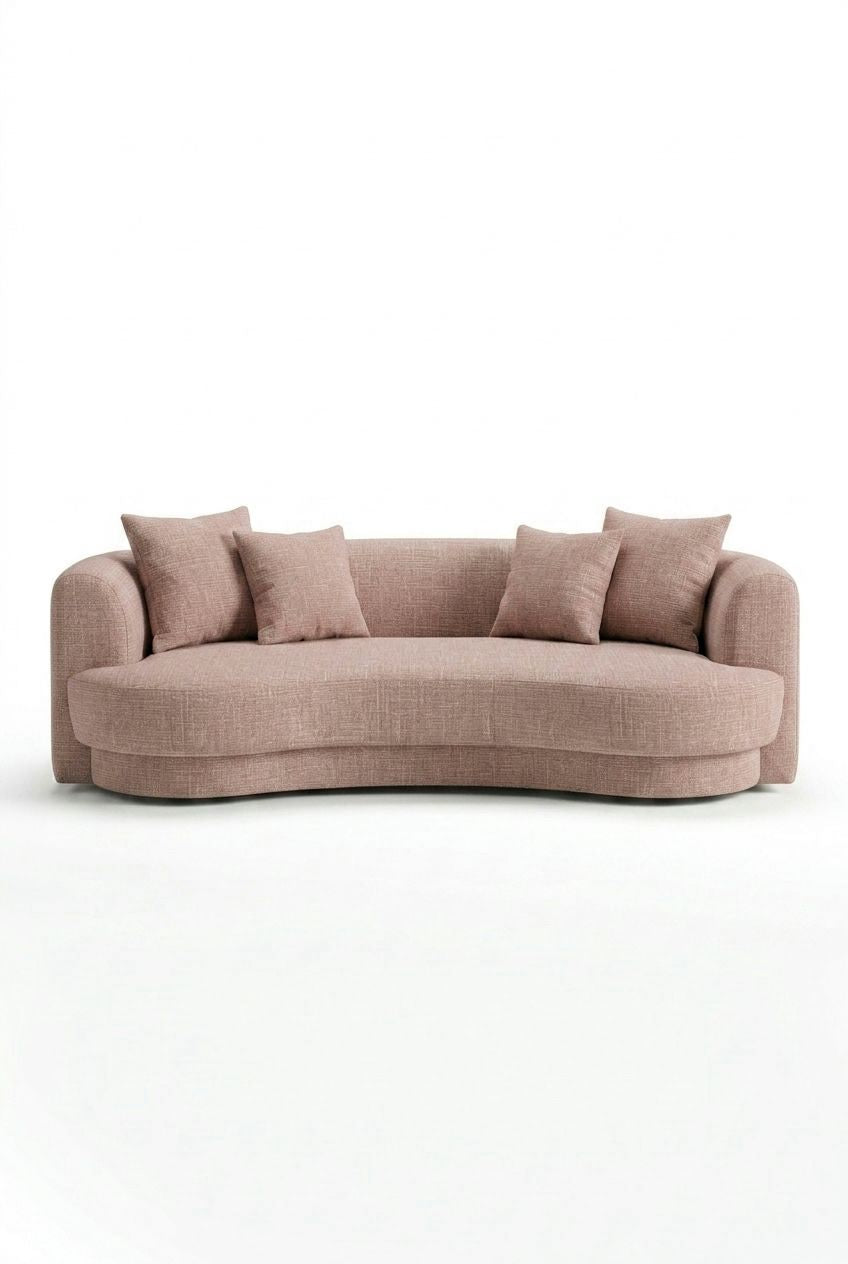 Aella Contessa Blush 3 Seater Sofa