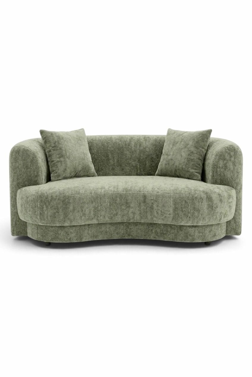 Aella Pistachio Green 2 Seater Sofa