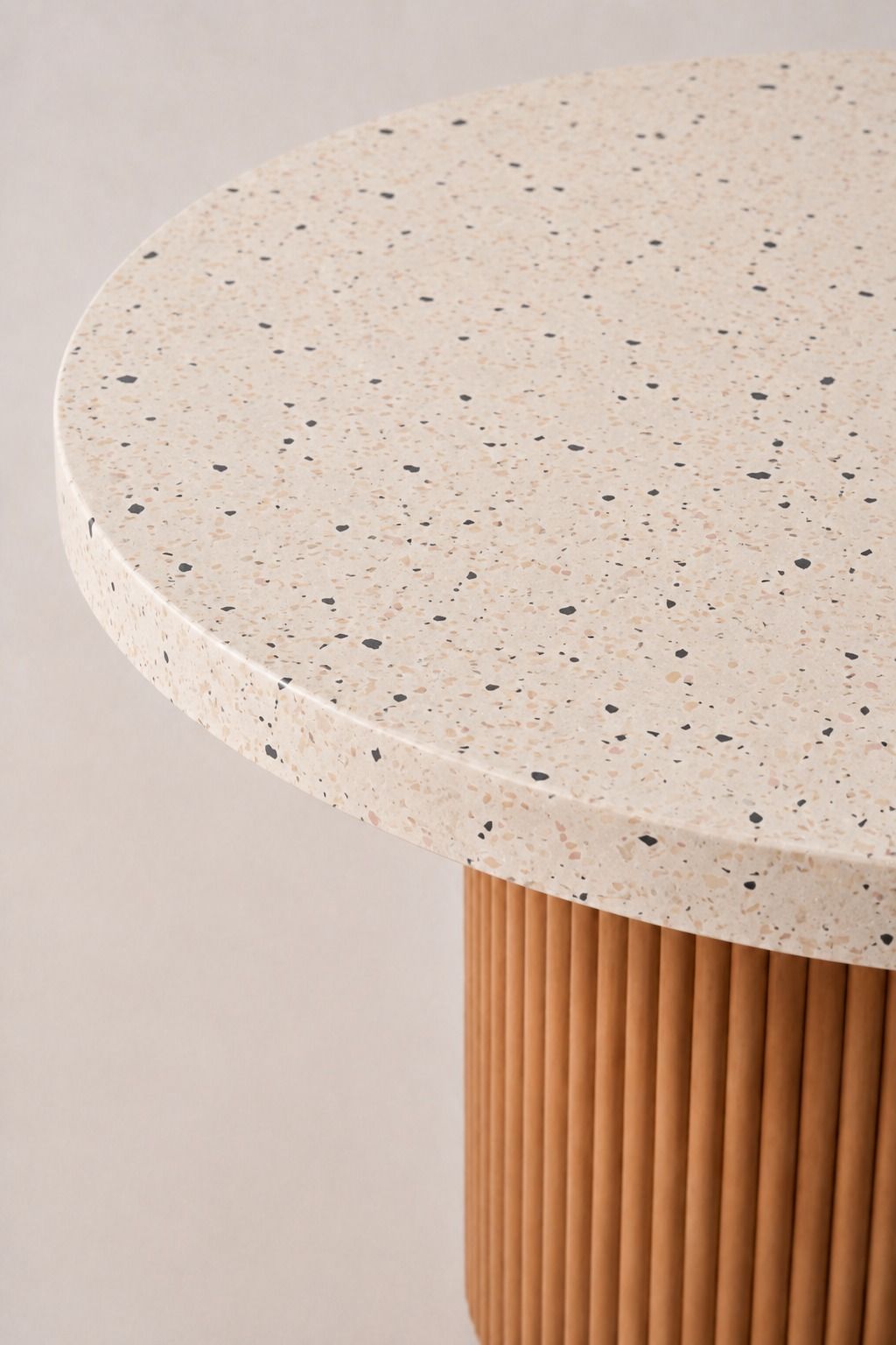 Aether Venezian Microterrazzo Microconcrete Top Dining Table