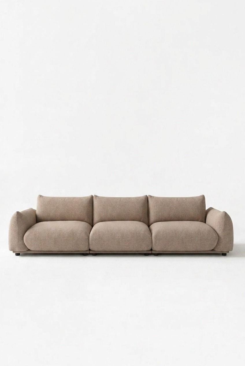 Alannah Light Brown Modular 4 Seater Sofa