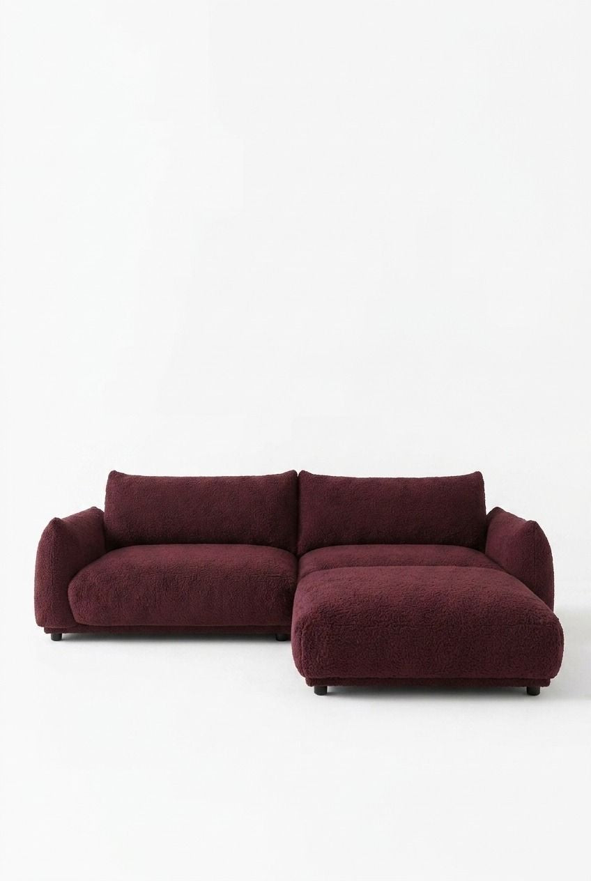 Alannah Mulberry Modular 3 Seater Sofa with Ottoman