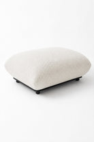 Alannah Off White Boucle Ottoman