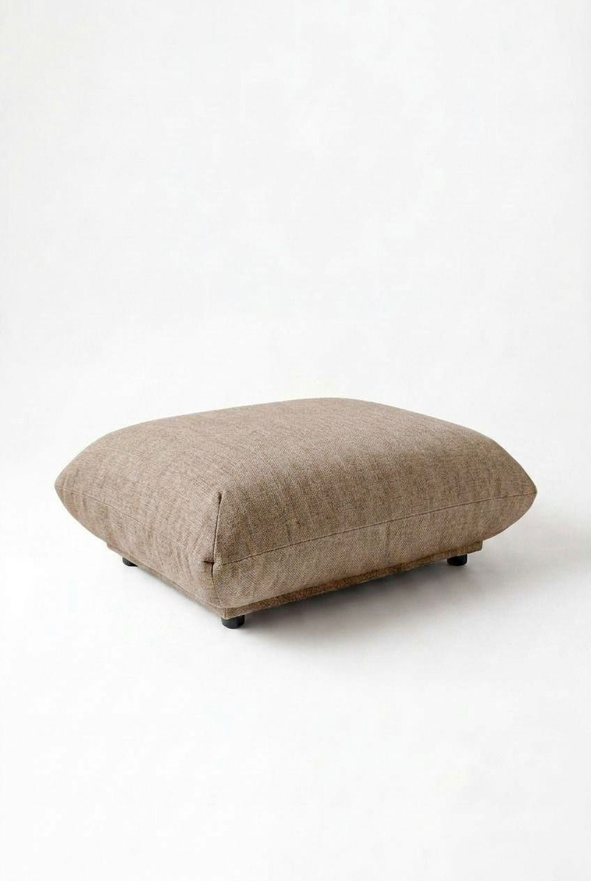 Alannah Taupe Ottoman