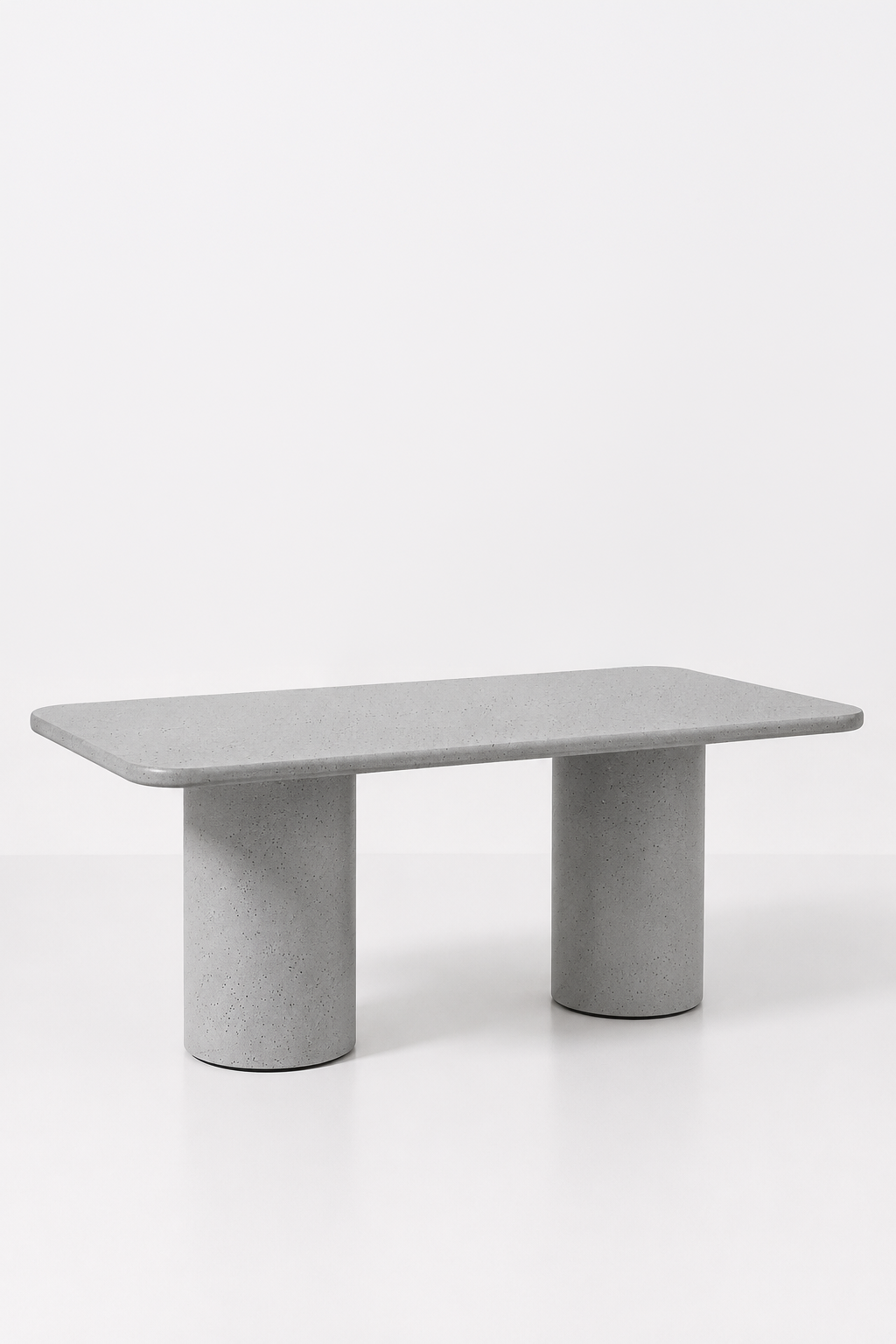 Alara Ash Grey Speckled Microconcrete Dining Table