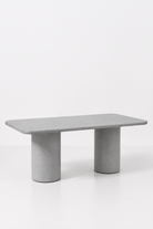 Alara Ash Grey Speckled Microconcrete Dining Table