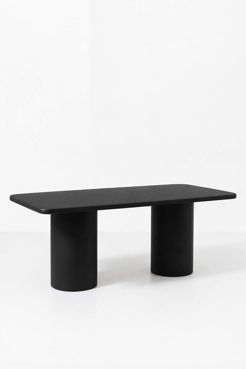 Alara Black Microconcrete Dining Table