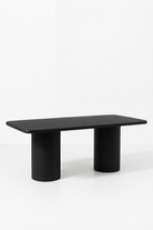 Alara Black Microconcrete Dining Table