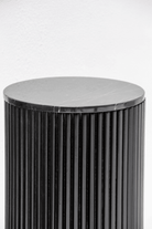Alora Black Wooden Plinth With Black Top