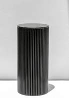 Alora Black Wooden Plinth With Black Top