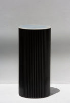 Alora Black Wooden Plinth With Blue Onyx Top